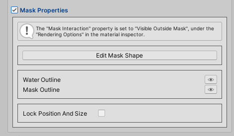 Water Component Mesh Mask Editor - Edit Mask Inactive