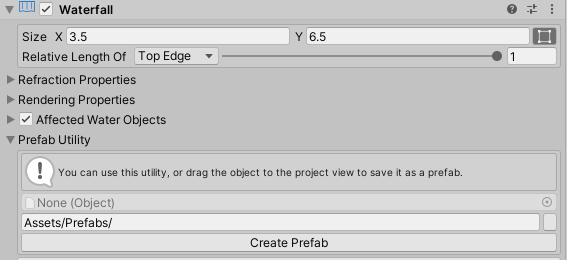 "Water Component Prefab Utility"